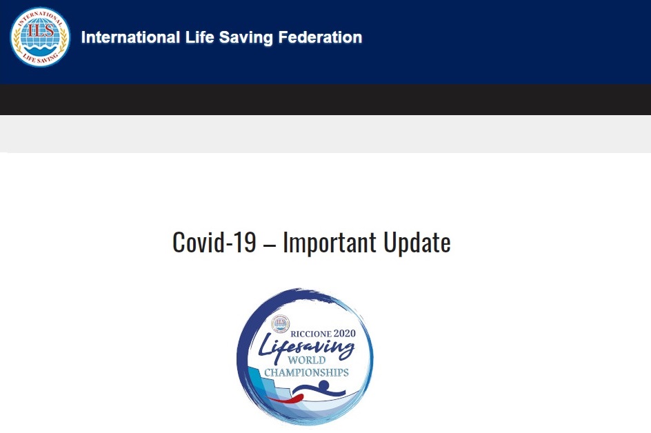 WK Lifesaving 2020 afgelast!