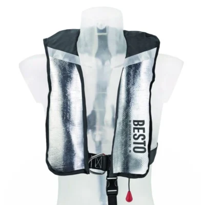 Besto opblaasbaar reddingsvest automatisch en brandvertragend.