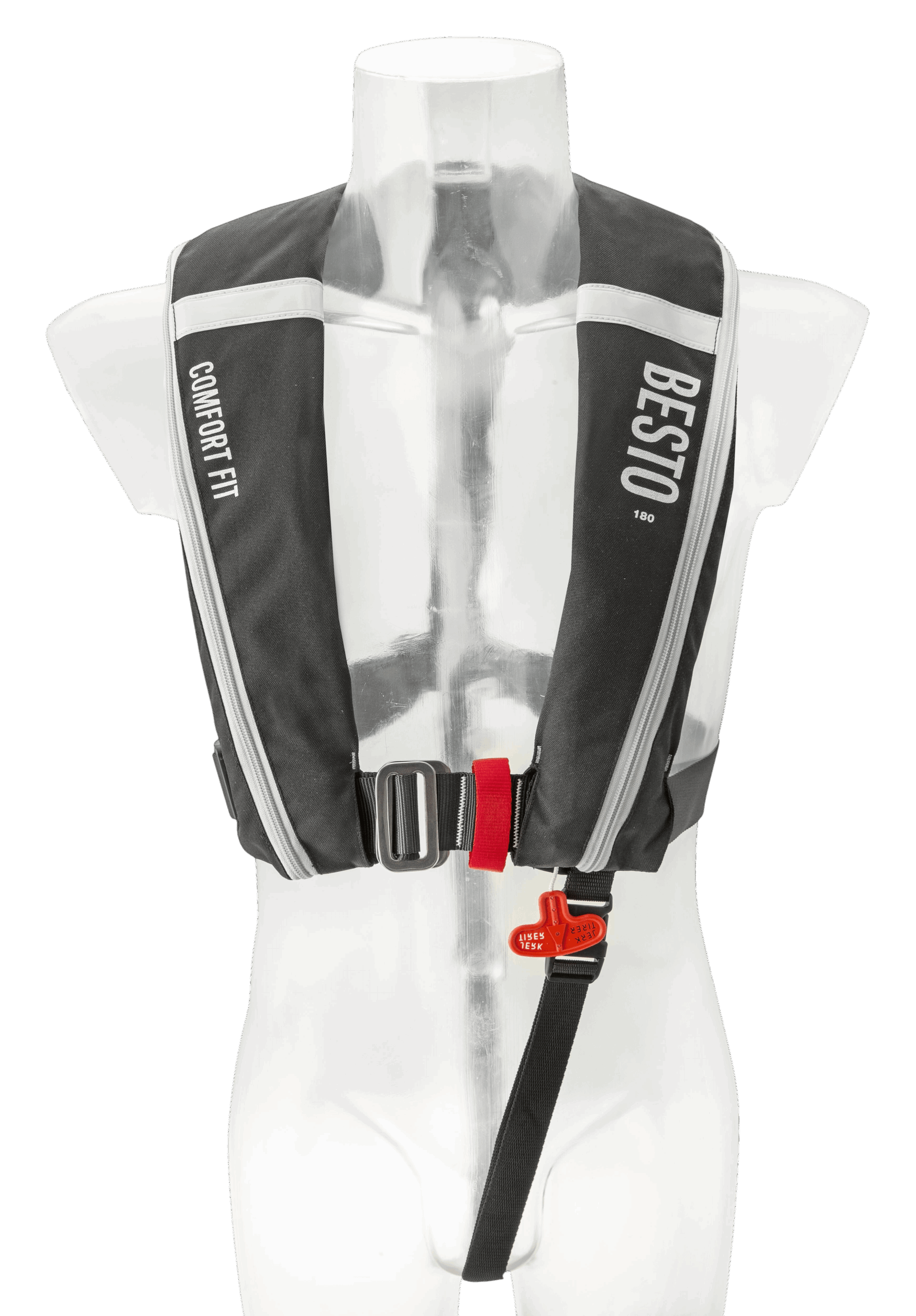 Besto Comfort fit 180N mh zwart/grijs