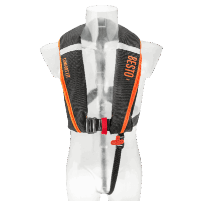 Besto Comfort fit 180N mh zwart/oranje