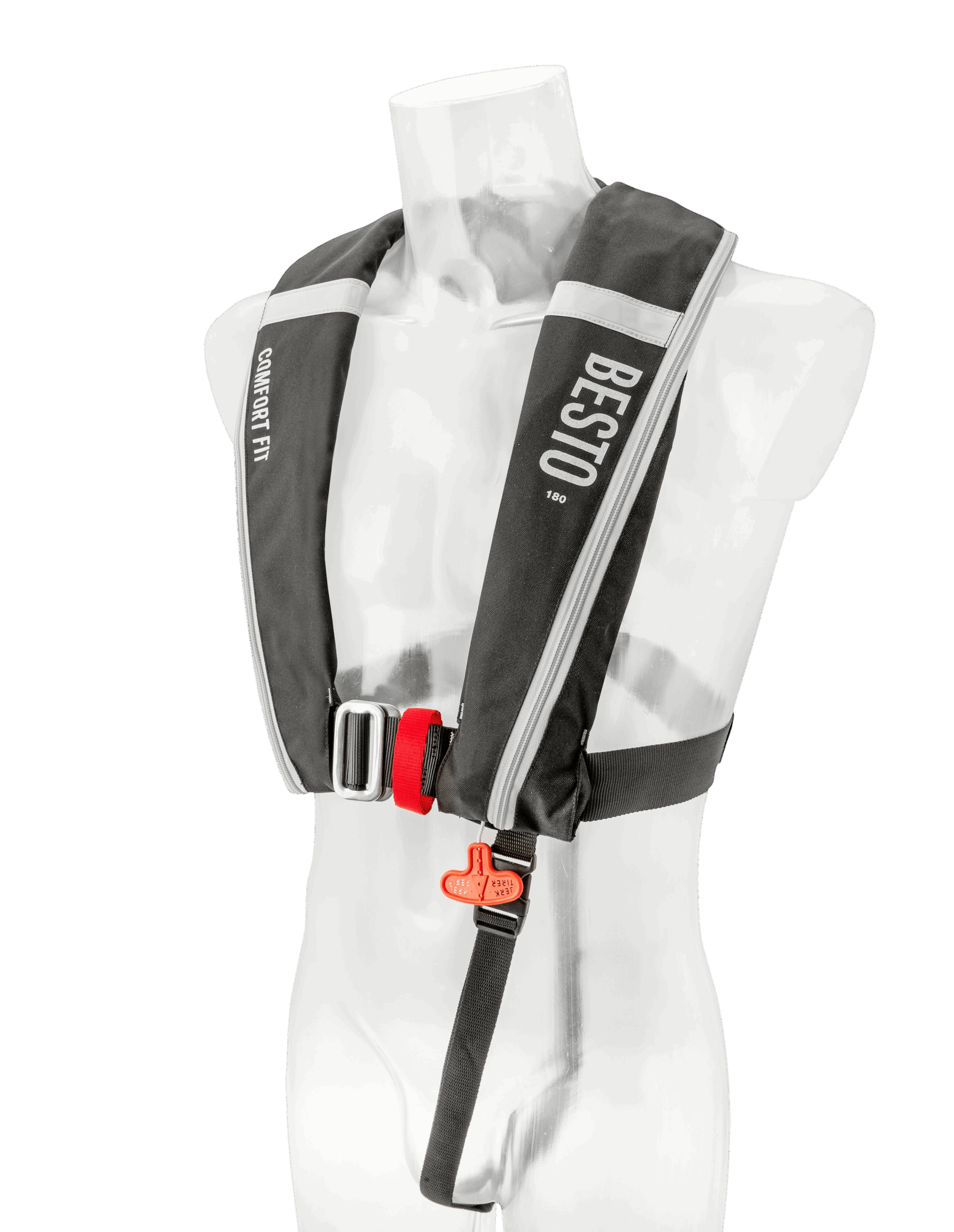 Besto Comfort fit 180N mh zwart/grijs - Afbeelding 2